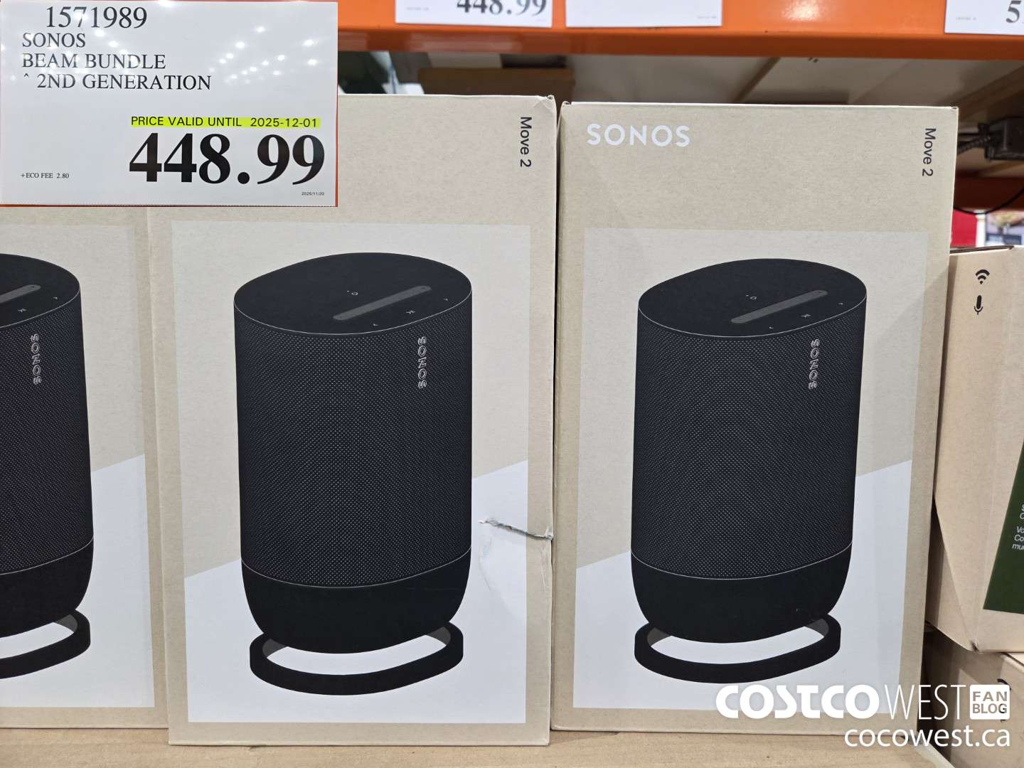 15719889 SONOS BEAM BUNDLE 2ND GENERATION (EXPIRES ON 2025-12-01) $448.99