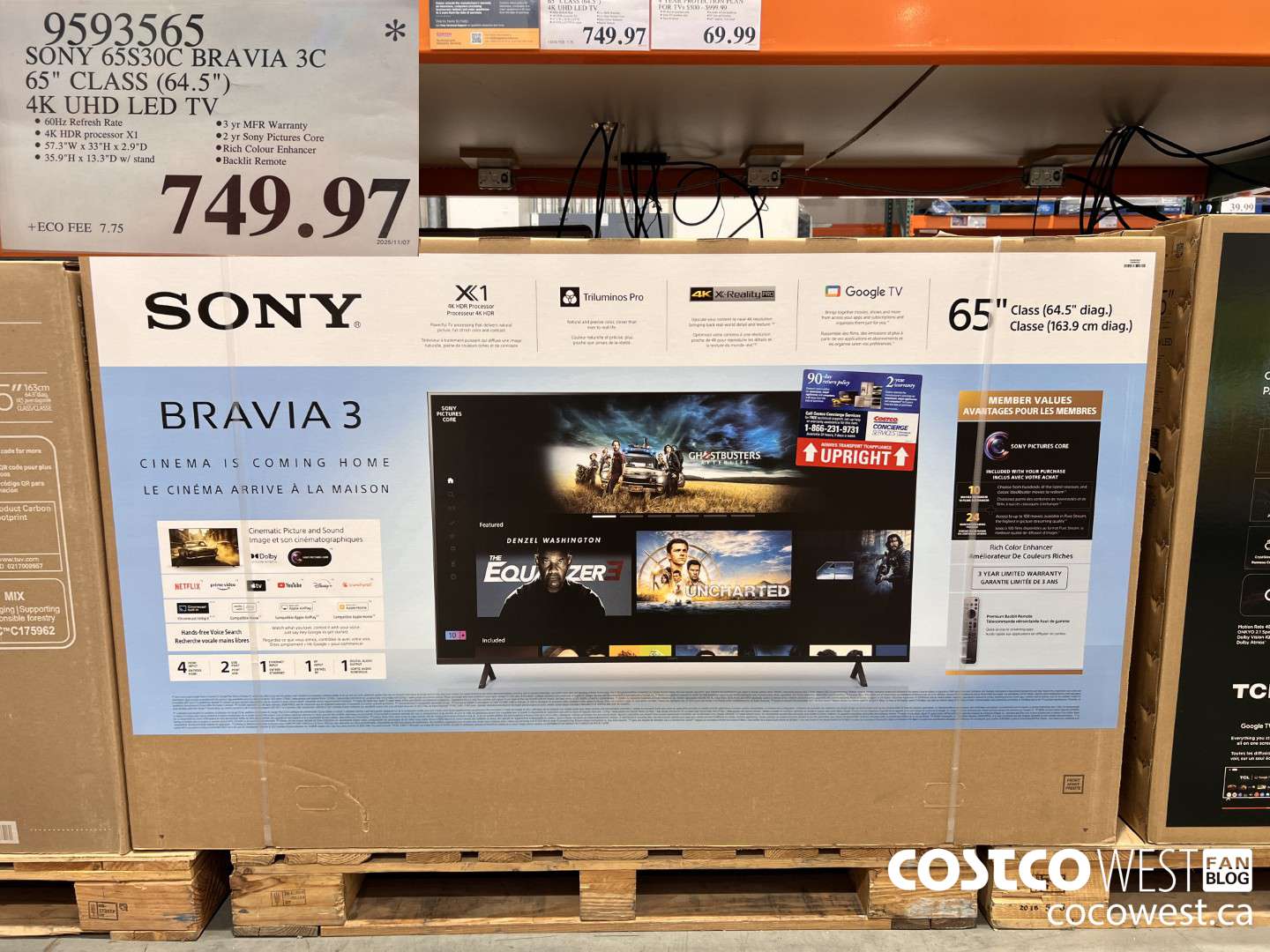9593565 SONY 65S30C BRAVIA 3C 65