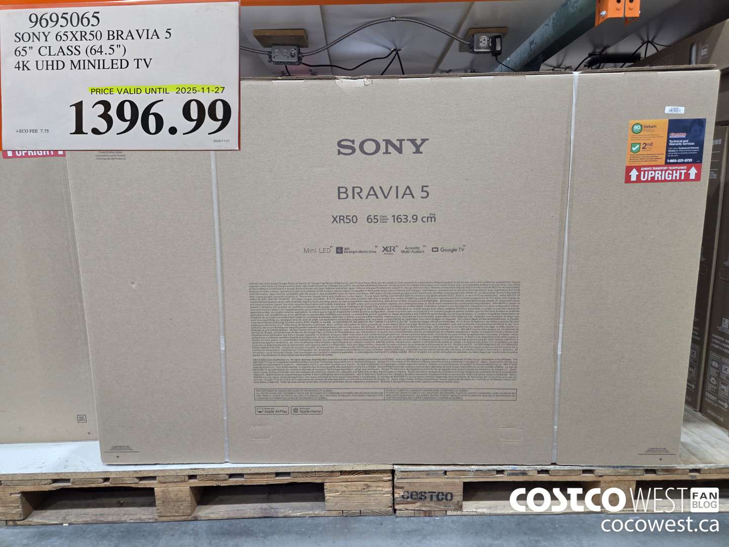 9695065 SONY 65XR50 BRAVIA 5 65