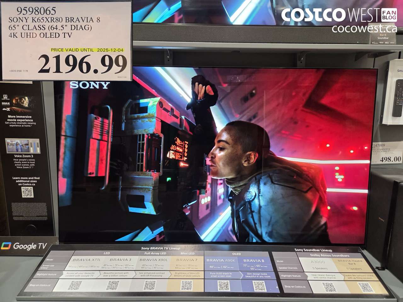 9598065 SONY K65XR80 BRAVIA 8 65
