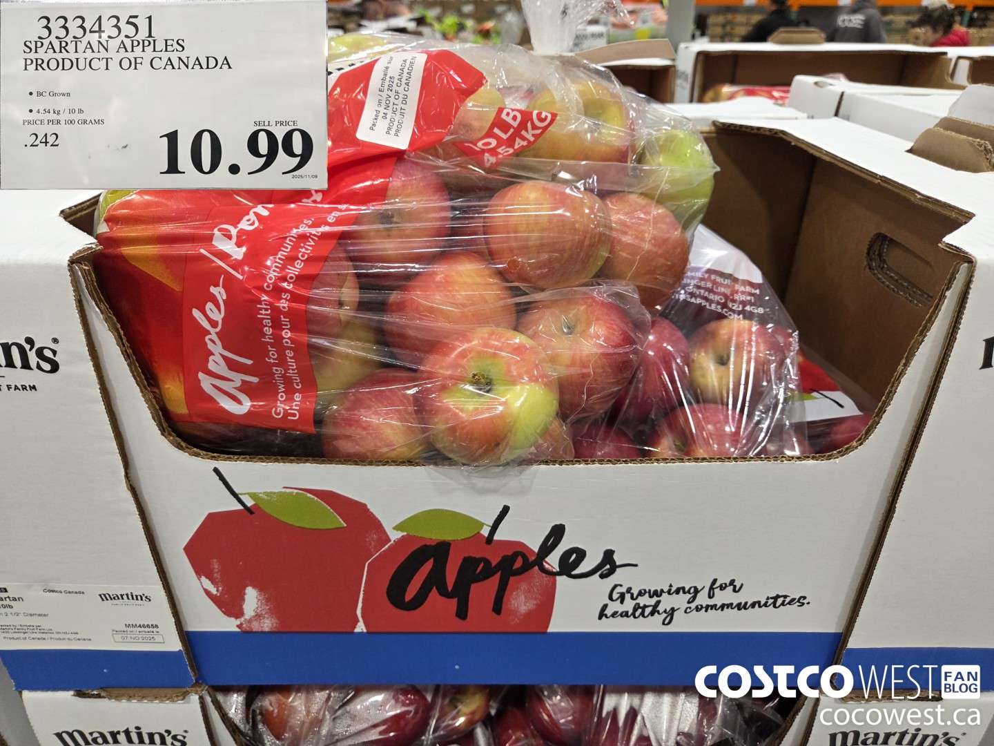 3334351 SPARTAN APPLES PRODUCT OF CANADA $10.99