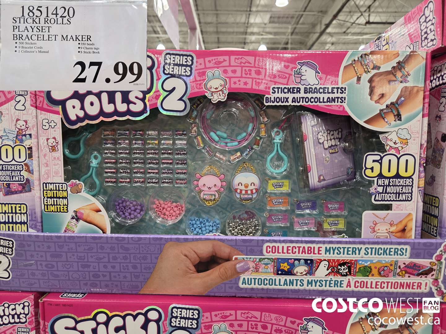 1851420 STICKI ROLLS PLAYSET BRACELET MAKER $27.99