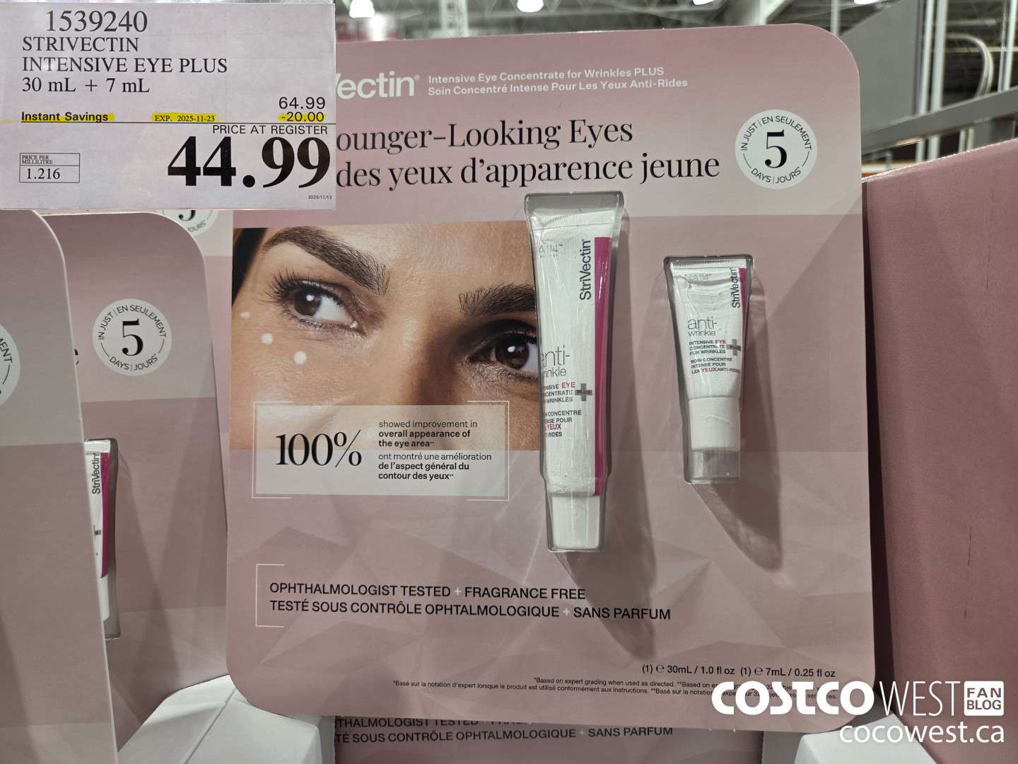 1539240 STIVECTIN INSENSITIVE EYE PLUS 30 ML + 7 ML ($20.00 INSTANT SAVINGS EXPIRES ON 2024-11-23) $44.99