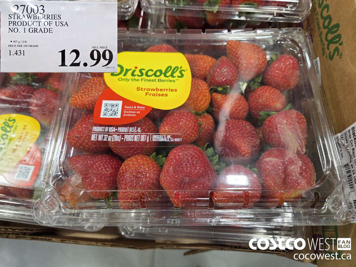 27003 STRAWBERRIES PRODUCT OF USA NO. 1 GRADE $12.99