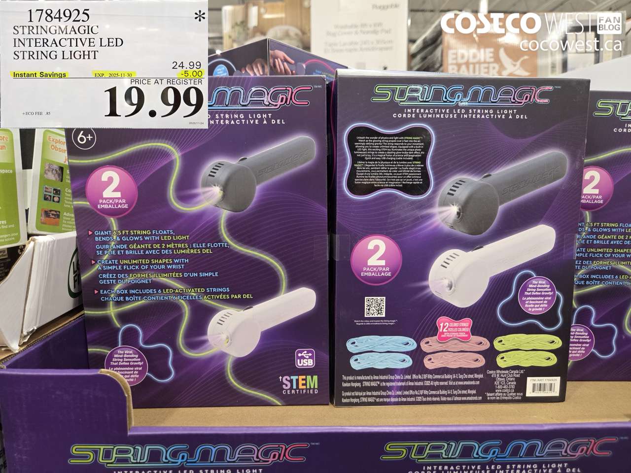 1784925 STRINGMAGIC INTERACTIVE LED STRING LIGHT ($5.00 INSTANT SAVINGS EXPIRES ON 2025-11-30) $19.99