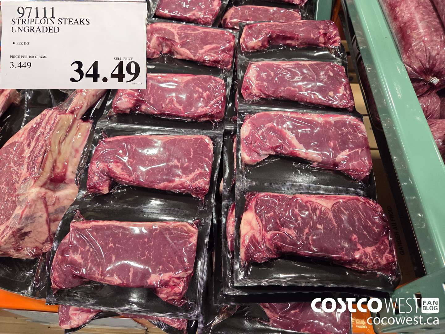 97111 STRIPLOIN STEAKS UNGRADED $34.49