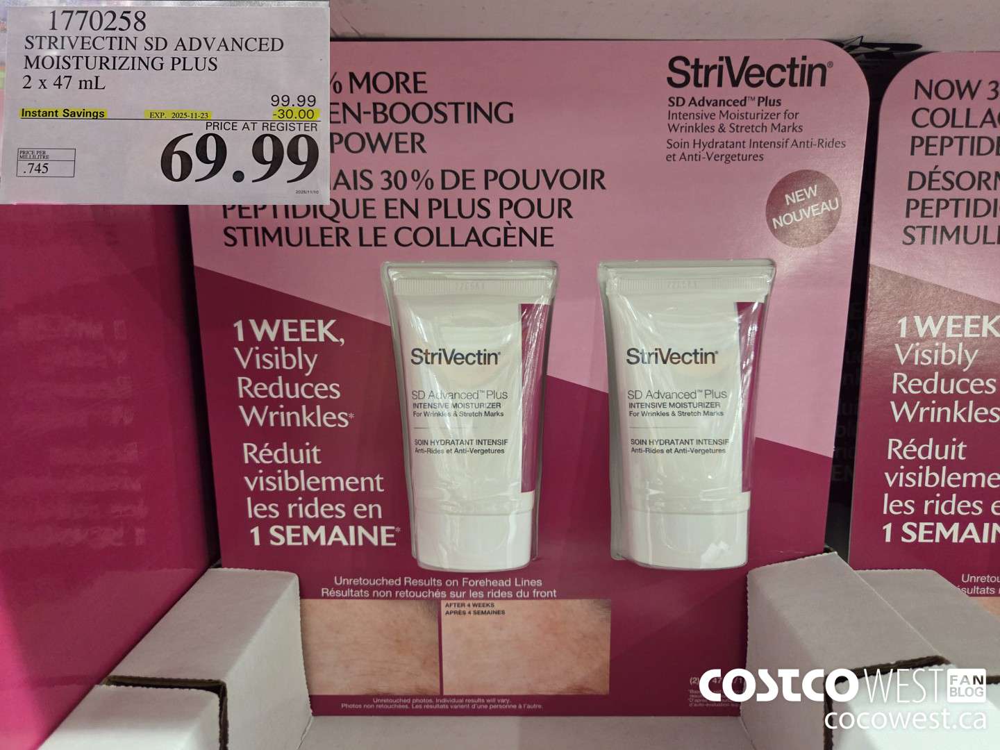 1770258 STRIVECTIN SD ADVANCED MOISTURIZING PLUS 2 X 47ML ($30.00 INSTANT SAVINGS EXPIRES ON 2025-11-23) $69.99