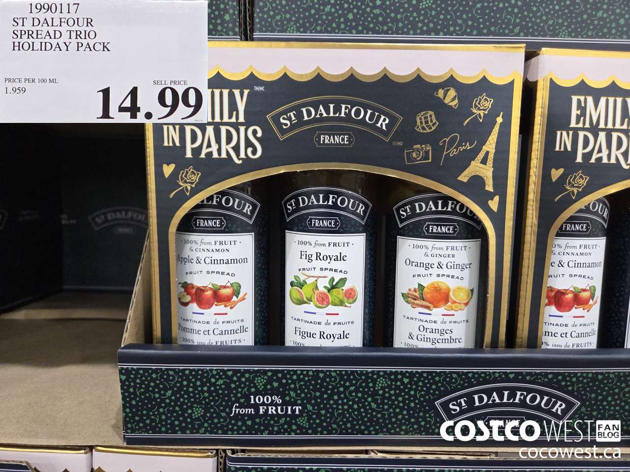 1990117 ST DALFOUR SPREAD TRIO HOLIDAY PACK $14.99