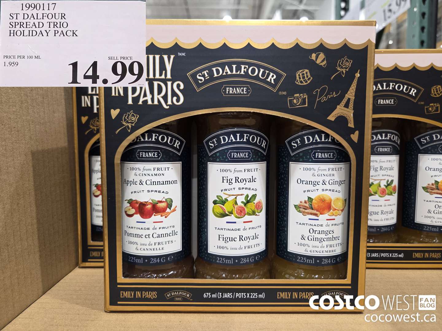 1990117 ST DALFOUR SPREAD TRIO HOLIDAY PACK $14.99