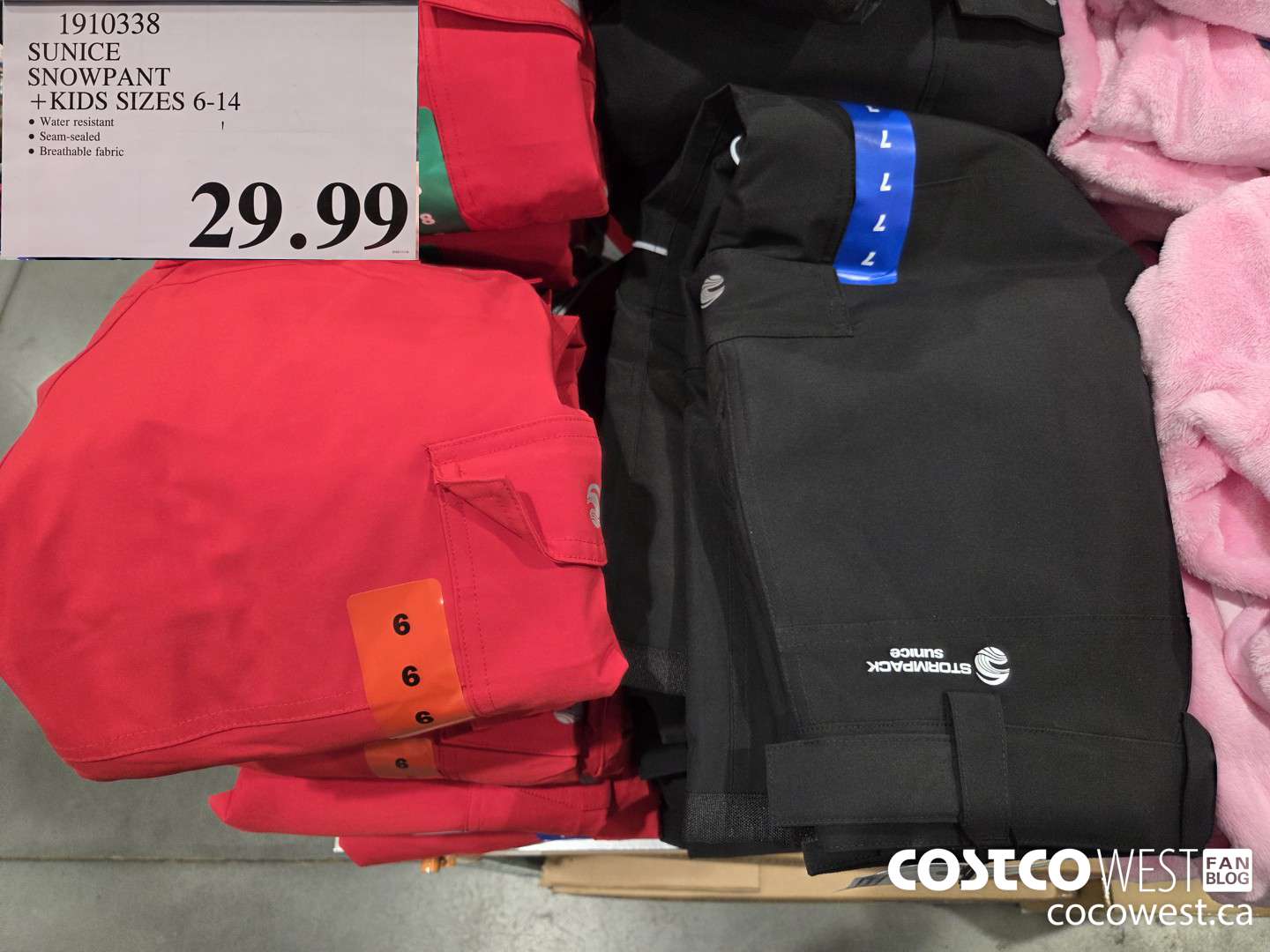 1910338 SUNICE SNOWPANT KIDS SIZES 6-14 $29.99