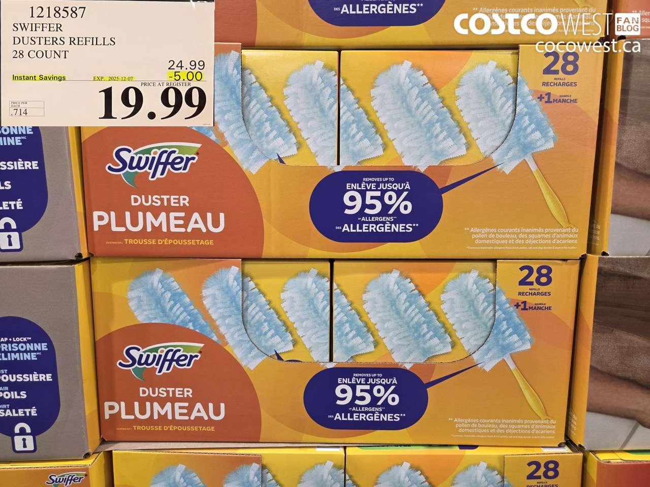 1218587 SWIFFER DUSTERS REFILLS 28 COUNT ($5.00 INSTANT SAVINGS EXPIRES ON 2025-12-07) $19.99