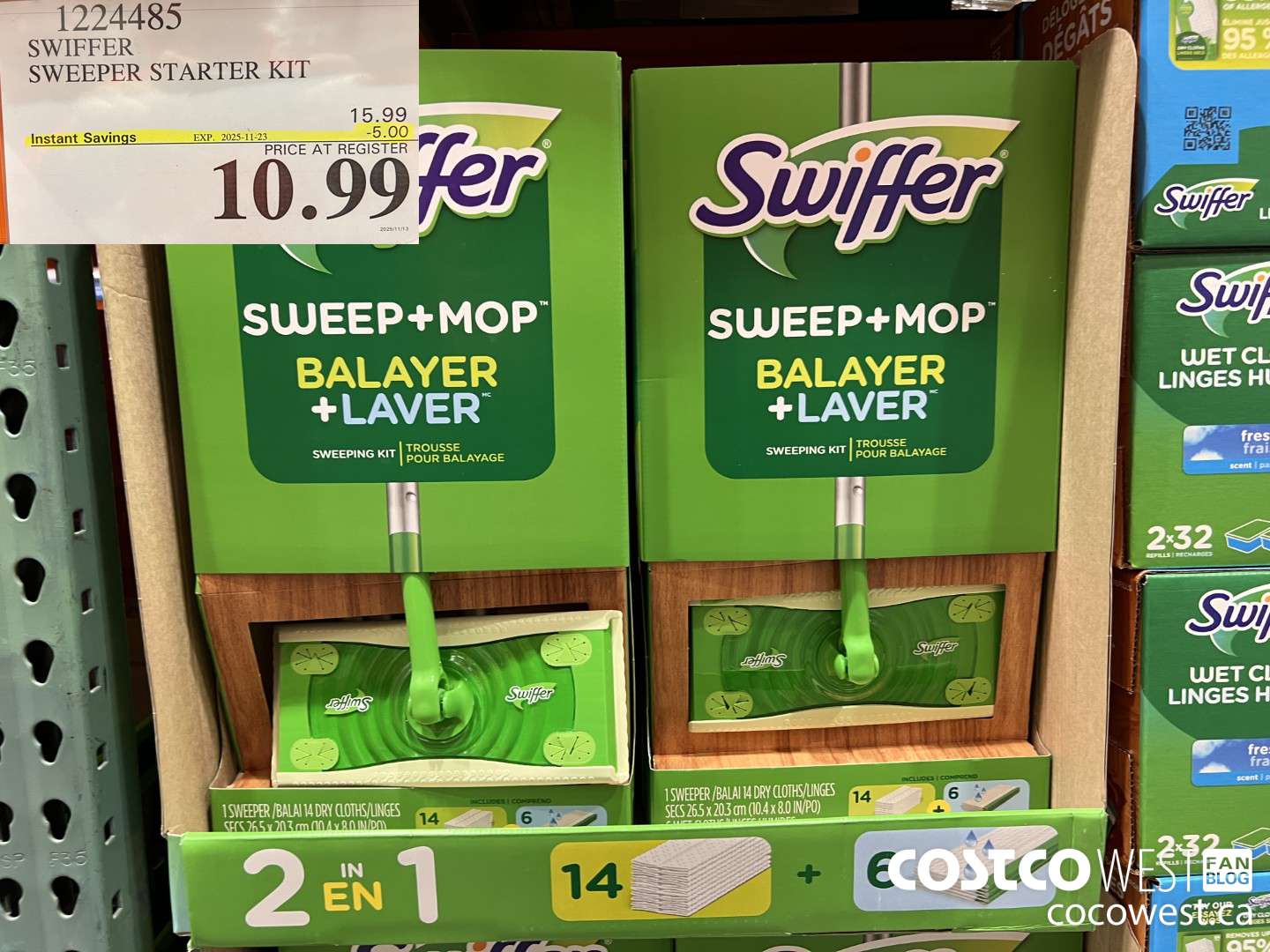 1224485 SWIFFER SWEEPER STARTER KIT ($5.00 INSTANT SAVINGS EXPIRES ON 2025-11-23) $10.99