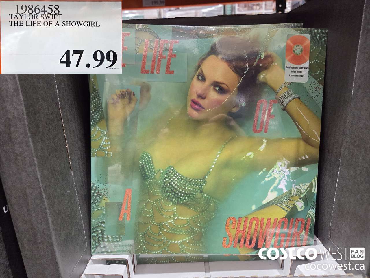1986458 TAYLOR SWIFT THE LIFE OF A SHOWGIRL $47.99