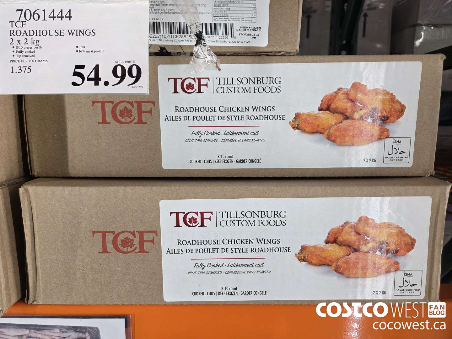 7061444 TCF ROADHOUSE WINGS 2 x 2 kg $54.99