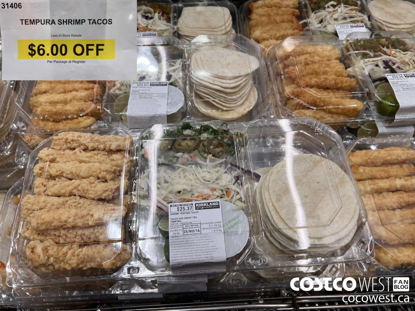 31406 TEMPURA SHRIMP TACOS ($6.00 INSTANT SAVINGS)