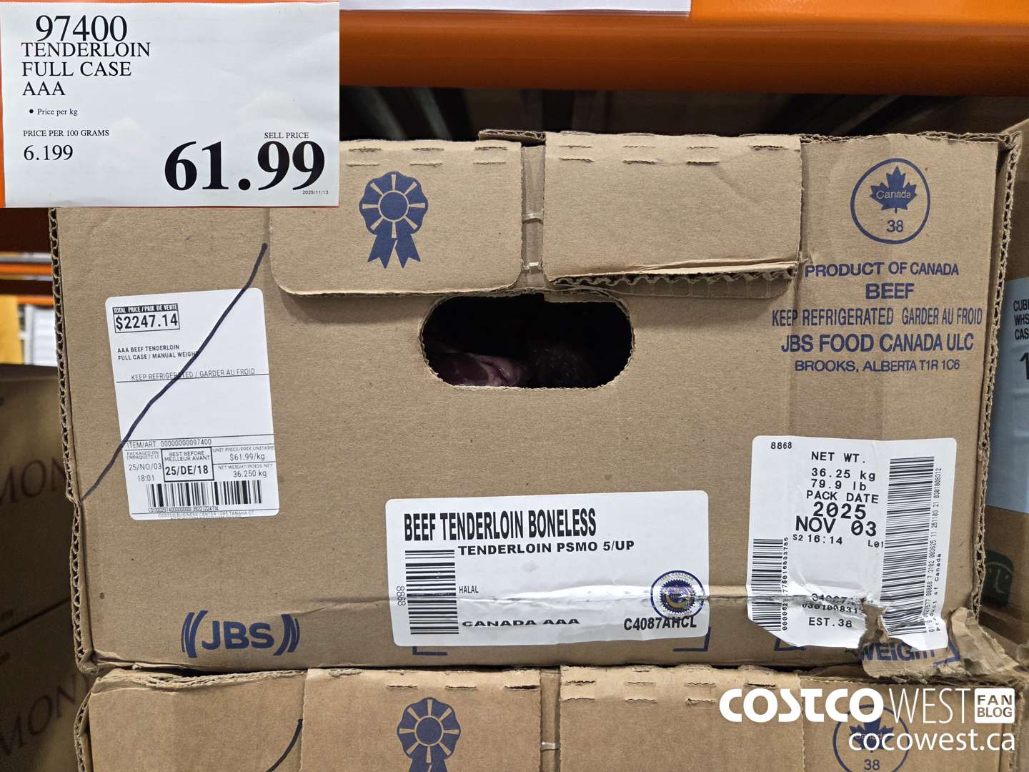 97400 TENDERLOIN FULL CASE AAA $61.99