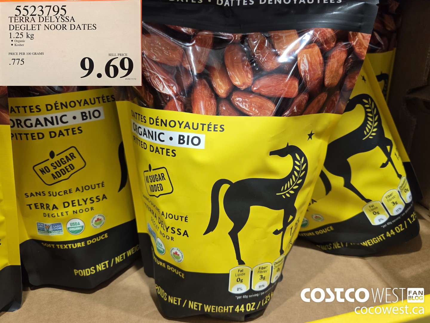 5523795 TERRA DELYSSA DEGLET NOOR DATES 1.25 kg $9.69