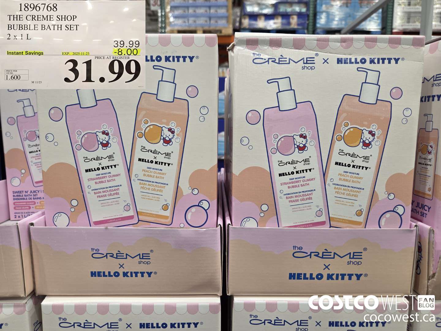 1896768 THE CREME SHOP BUBBLE BATH SET 2 X 1L ($8.00 INSTANT SAVINGS EXPIRES ON 2025-11-23) $31.99