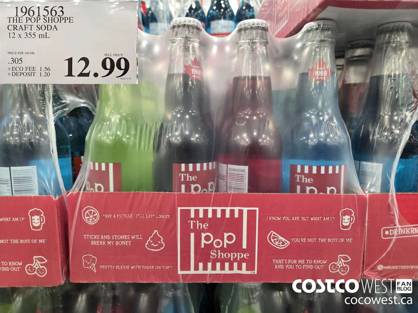 1961563 THE POP SHOPPE CRAFT SODA 12 x 355 mL $12.99