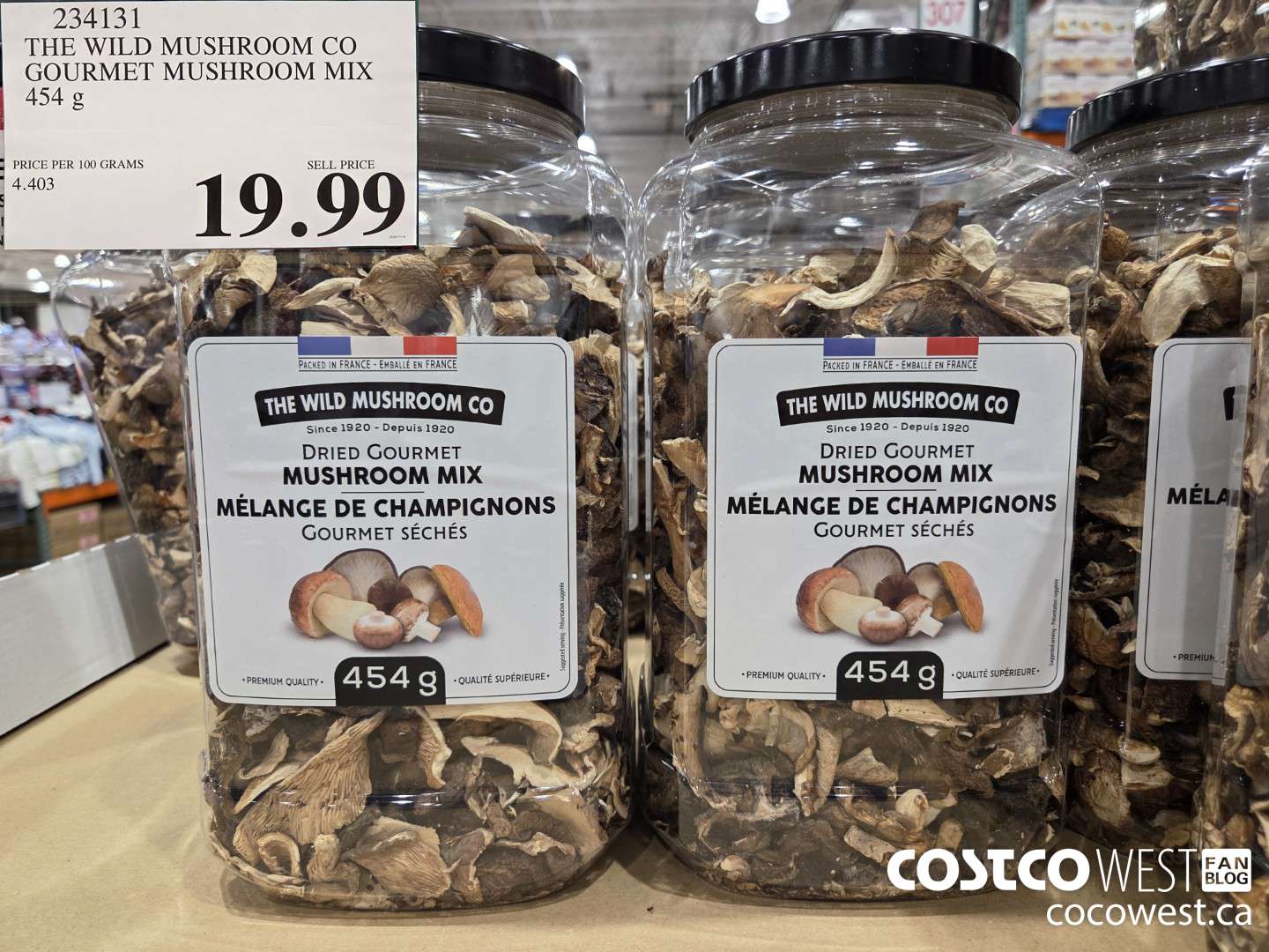 234131 THE WILD MUSHROOM CO GOURMET MIX MUSHROOMS 454 G $19.99