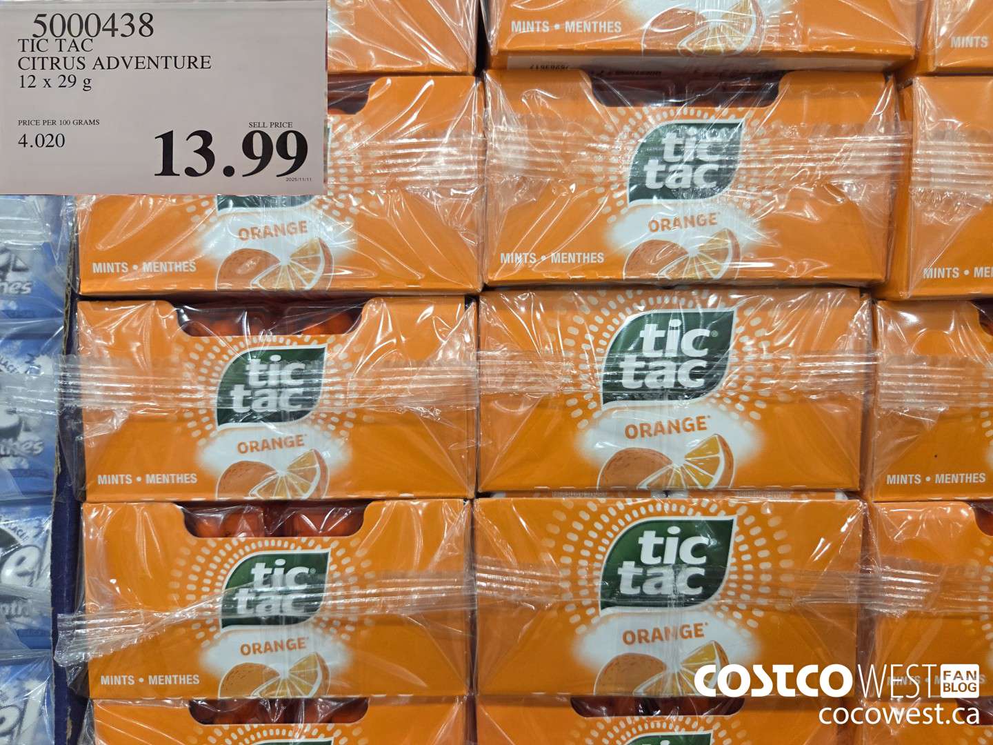 5000438 TIC TAC CITRUS ADVENTURE 12 x 29 g $13.99