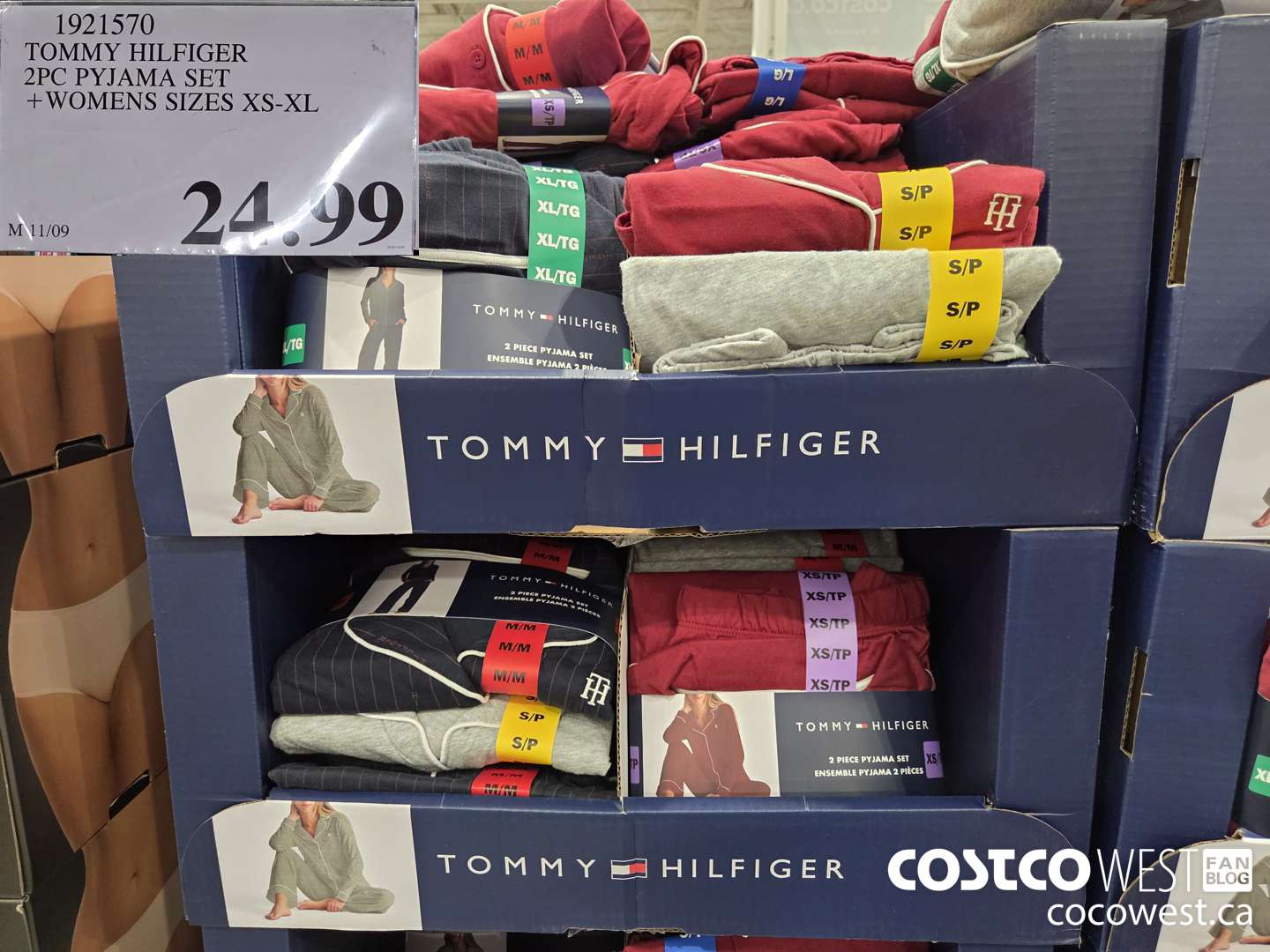 1921570 TOMMY HILFIGER 2PC PYJAMA SET WOMENS SIZES XS-XL $24.99