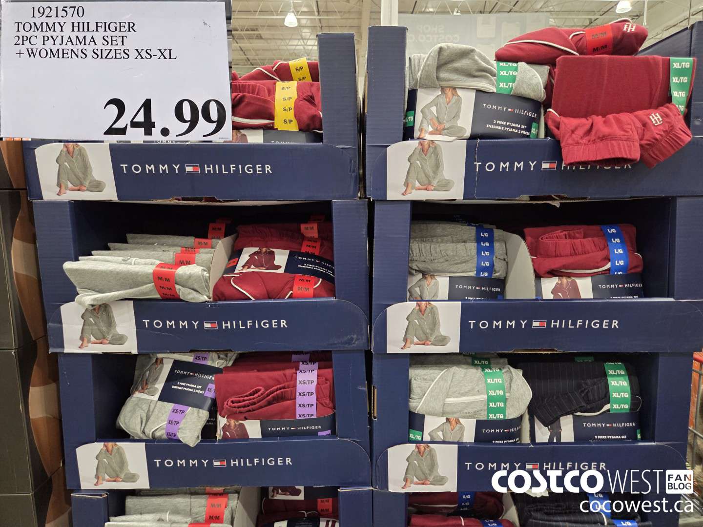 1921570 TOMMY HILFIGER 2PC PYJAMA SET WOMENS SIZES XS-XL $24.99