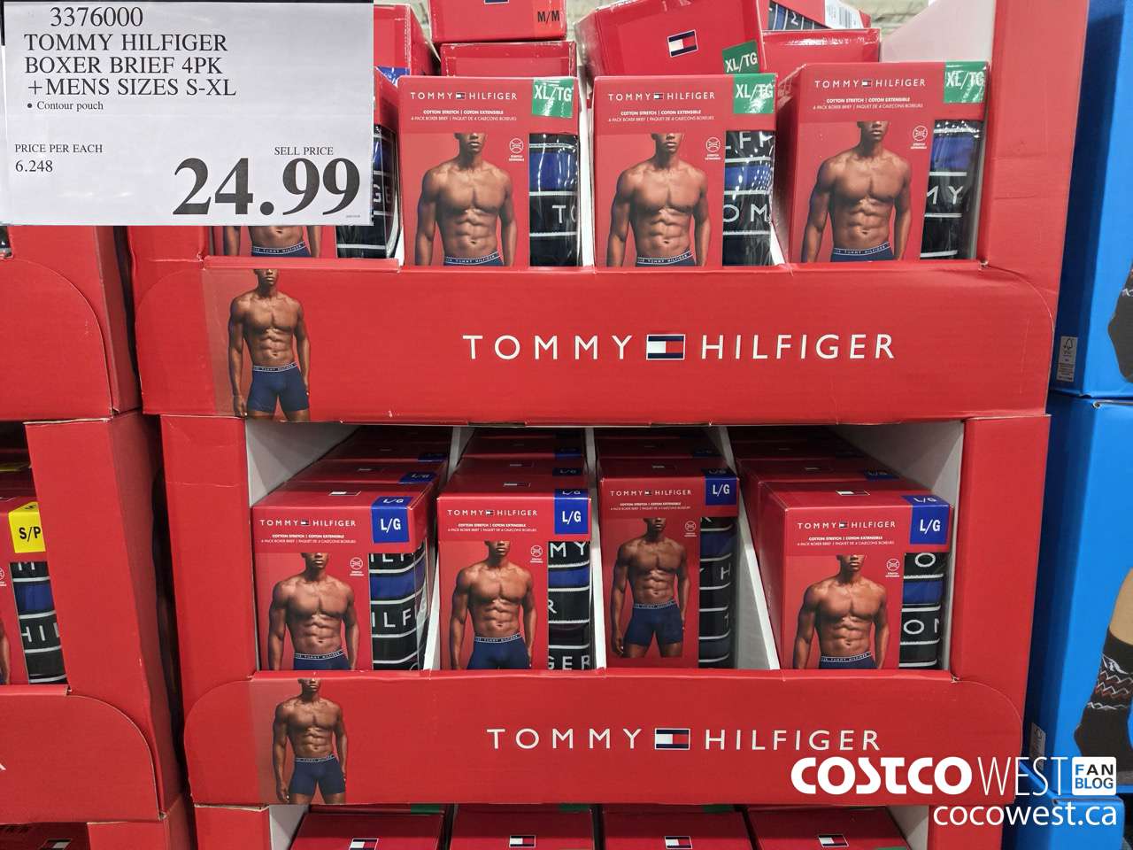 3376000 TOMMY HILFIGER BOXER BRIEF 4PK MENS SIZES S-XL $24.99