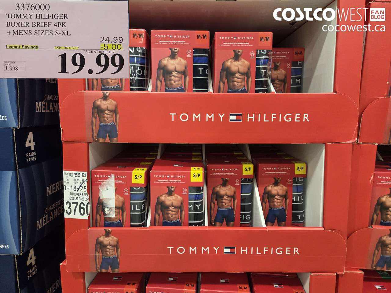 3376000 TOMMY HILFIGER BOXER BRIEF 4PK MENS SIZES S-XL ($5.00 INSTANT SAVINGS EXPIRES ON 2025-12-07) $19.99