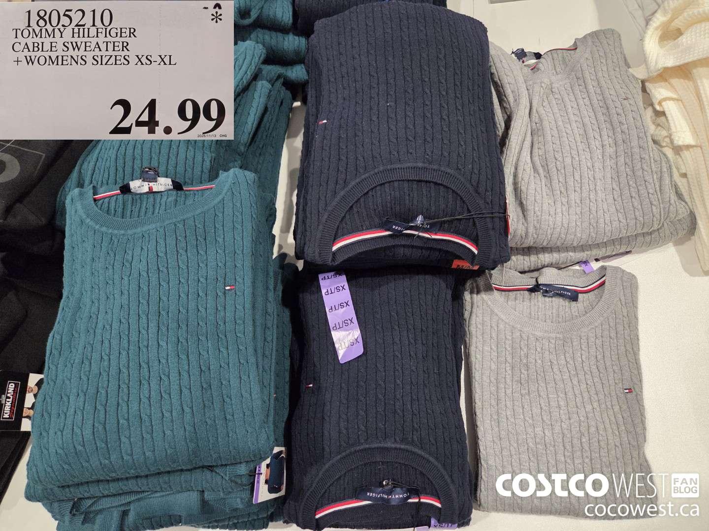 1805210 TOMMY HILFIGER CABLE SWEATER WOMENS SIZES XS-XL $24.99