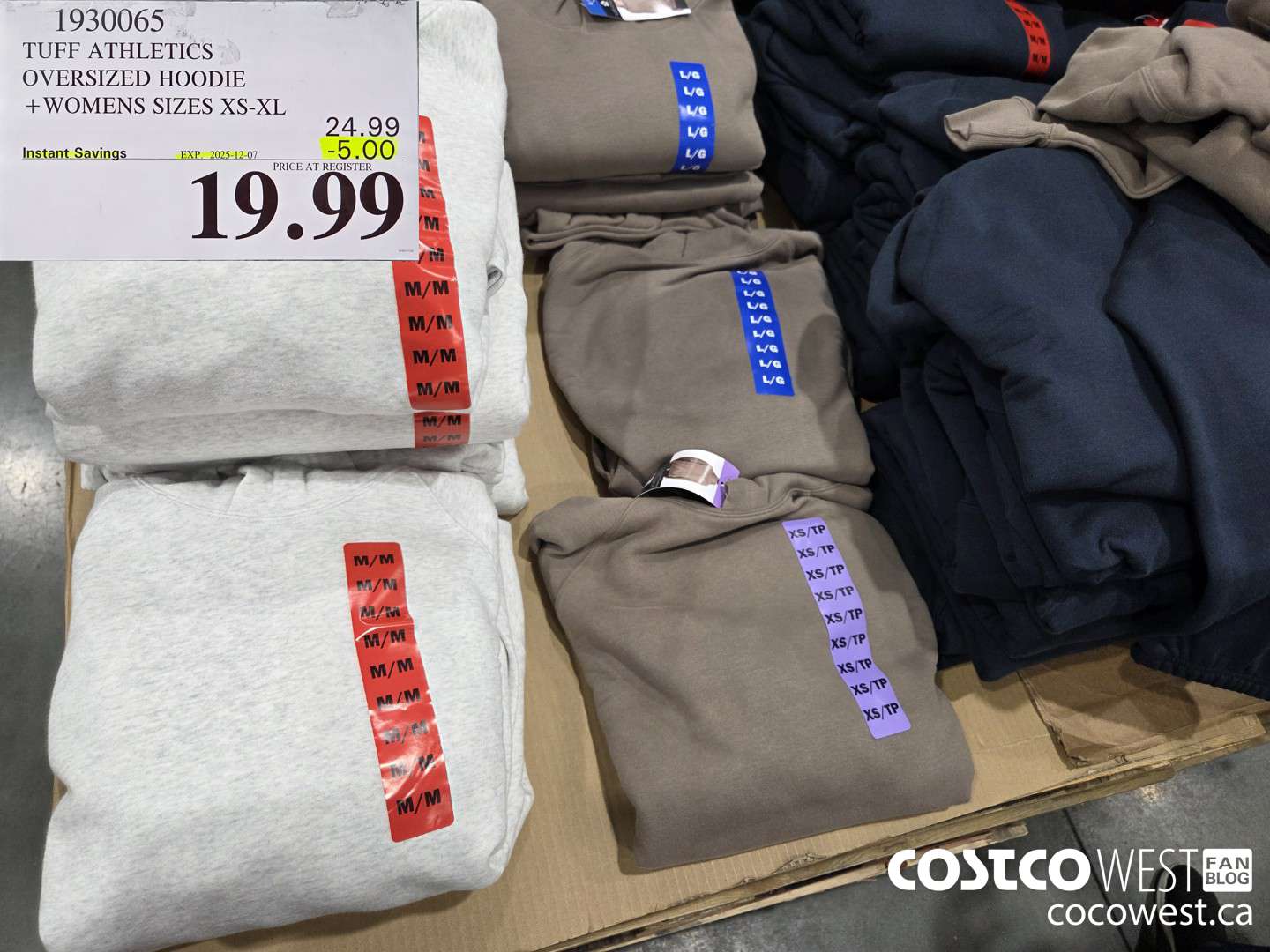 1930065 TUFF ATHLETICS FLEECE HOODIE WOMENS SIZES XS-XL ($5.00 INSTANT SAVINGS EXPIRES ON 2025-12-07) $19.99