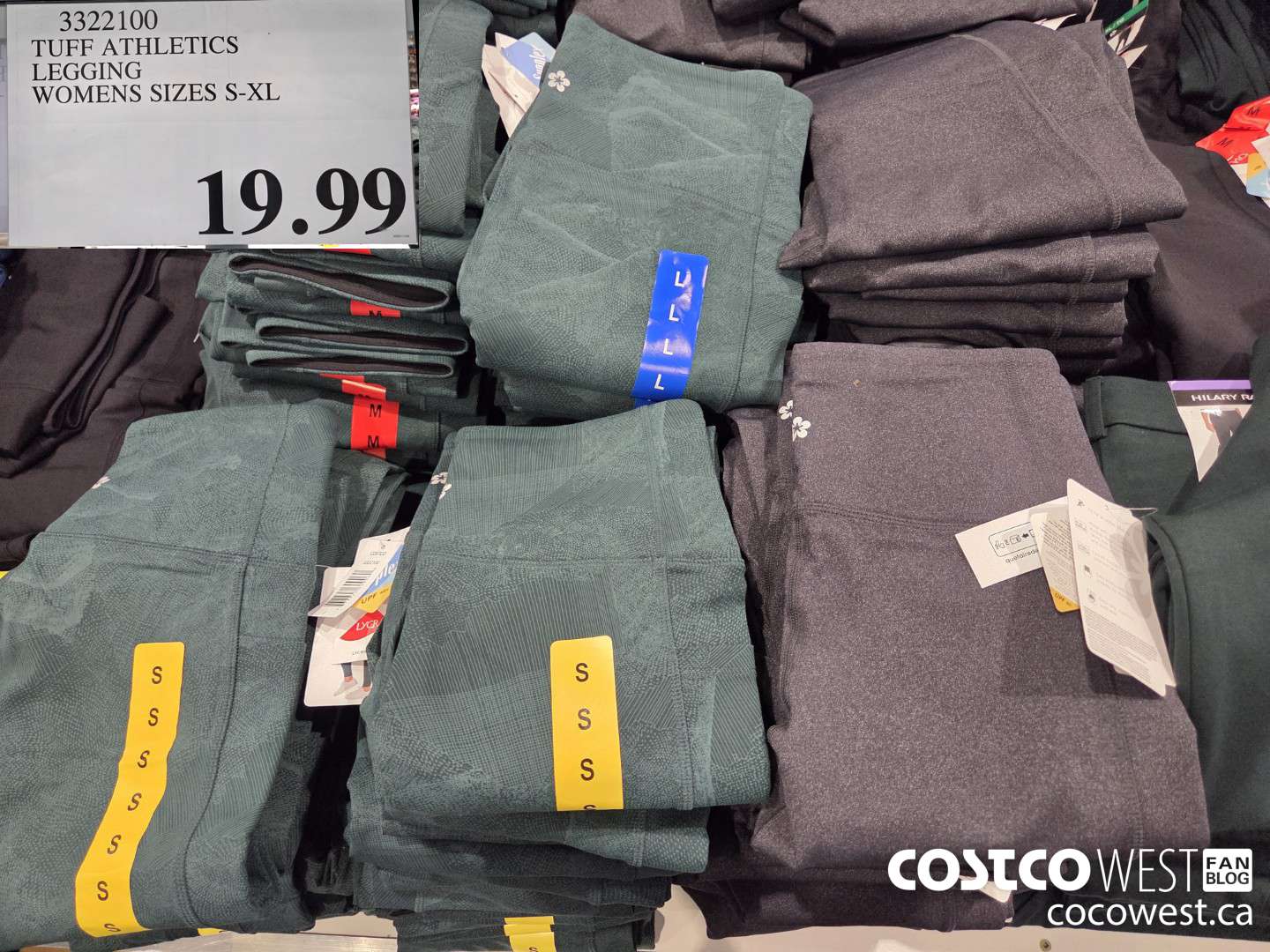 3322100 TUFF ATHLETICS LEGGING LADIES SIZES S-XL $19.99