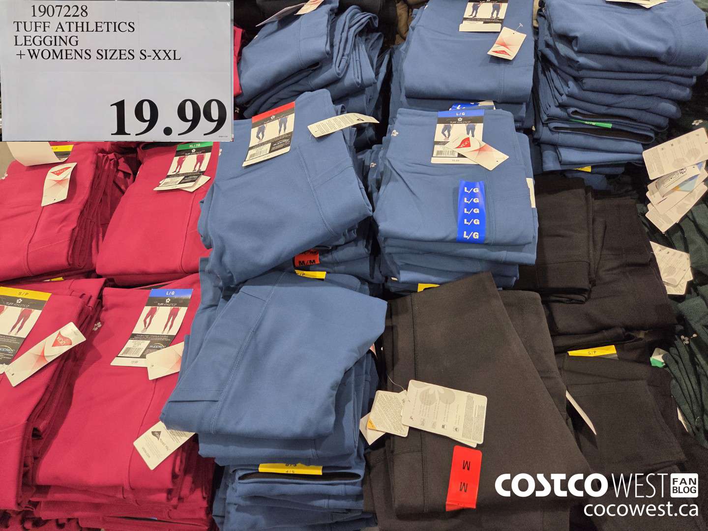 1907228 TUFF ATHLETICS LEGGING WOMENS SIZES S-XXL $19.99