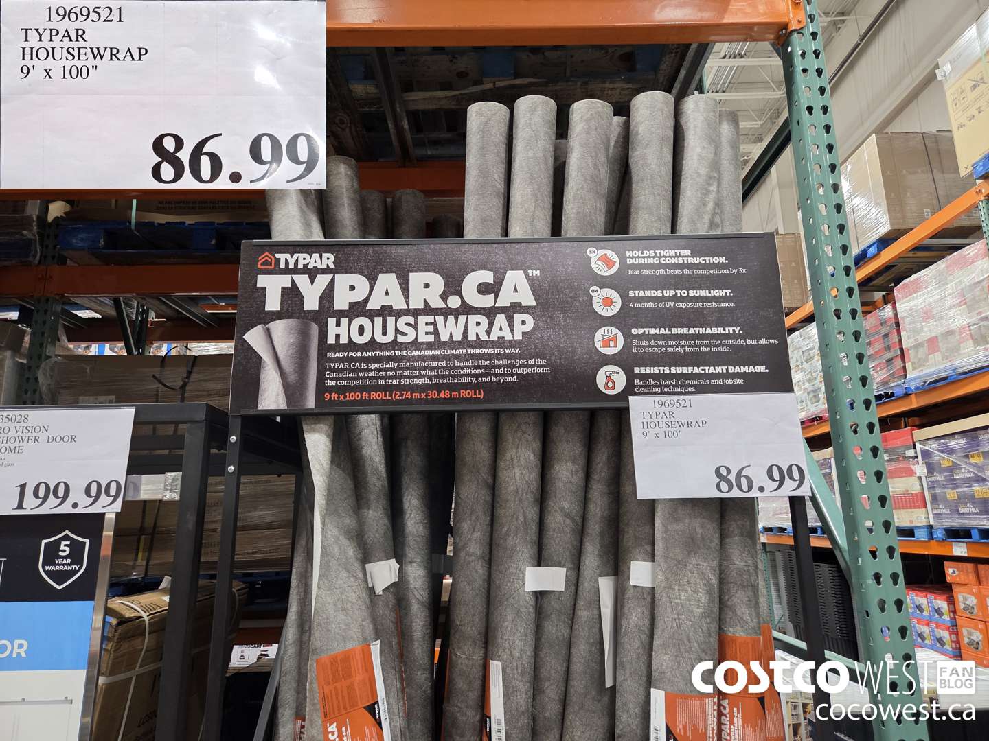 1969521 TYPAR HOUSEWRAP 9' X 100