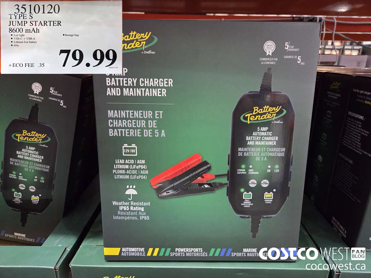 3510120 TYPE S JUMP STARTER 8600 MAH $79.99