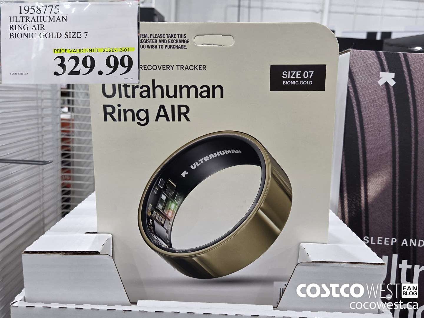 1958775 ULTRAHUMAN RING AIR BIONIC GOLD / TITANIUM (EXPIRES ON 2025-12-01) $329.99