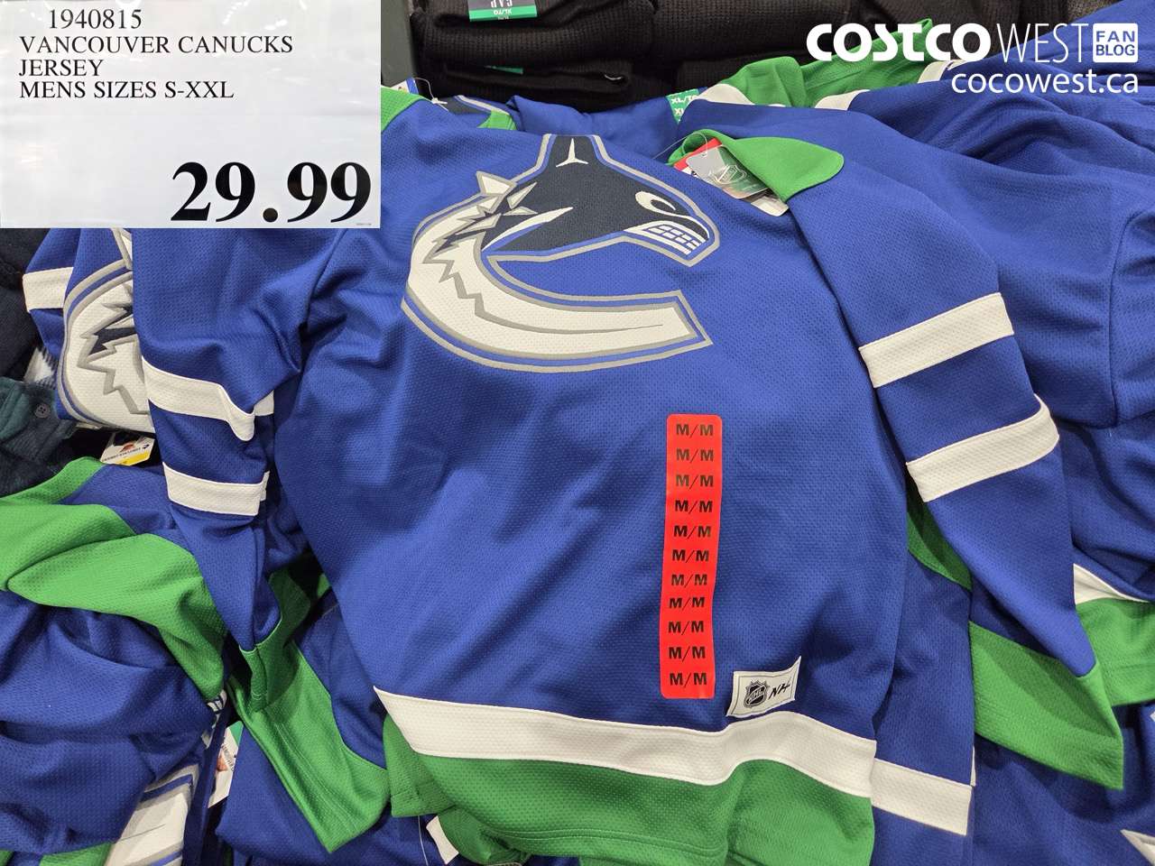1940815 VANCOUVER CANUCKS JERSEY MENS SIZES S-XXL $29.99