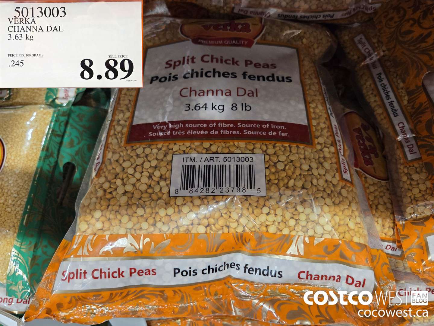 5013003 VERKA CHANNA DAL 3.63 KG $8.89
