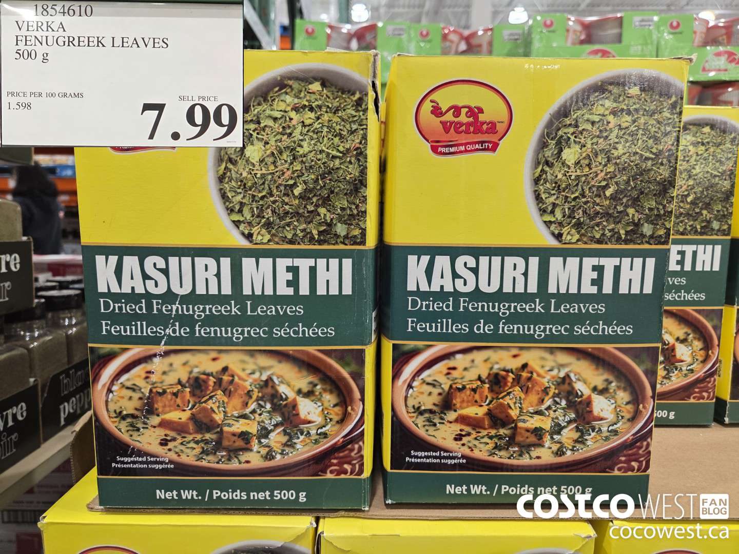 1854610 VERKA FENUGREEK LEAVES 500G $7.99