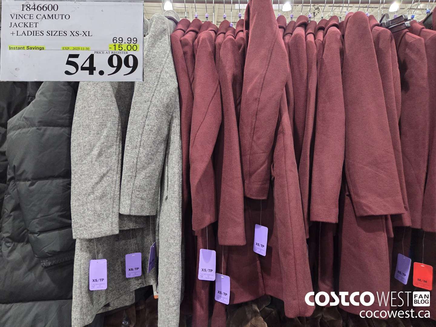 1846600 VINCE CAMUTO JACKET LADIES SIZES XS-XL ($15.00 INSTANT SAVINGS EXPIRES ON 2025-11-30) $54.99