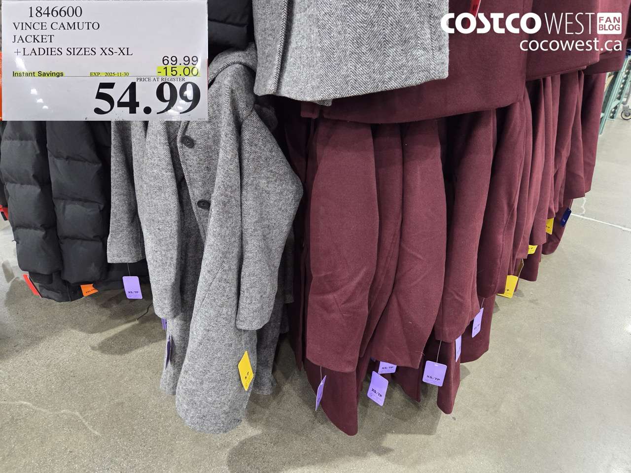 1846600 VINCE CAMUTO JACKET LADIES SIZES XS-XL ($15.00 INSTANT SAVINGS EXPIRES ON 2025-11-30) $54.99