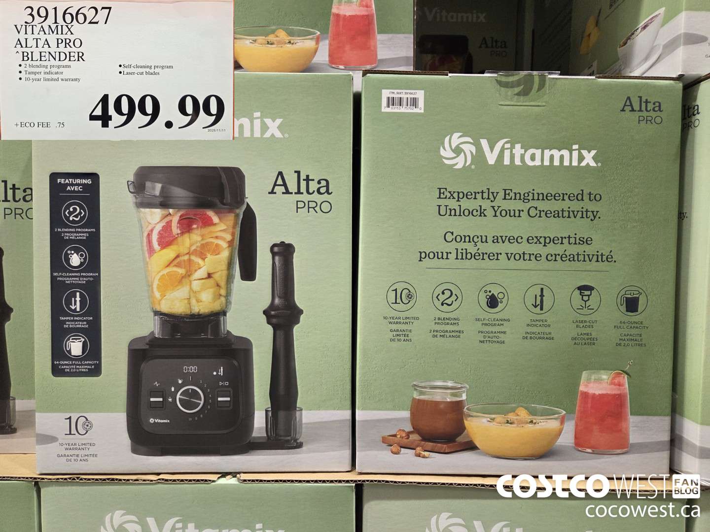 3916627 VITAMIX ALTA PRO BLENDER 2 L (64 OZ) $499.99