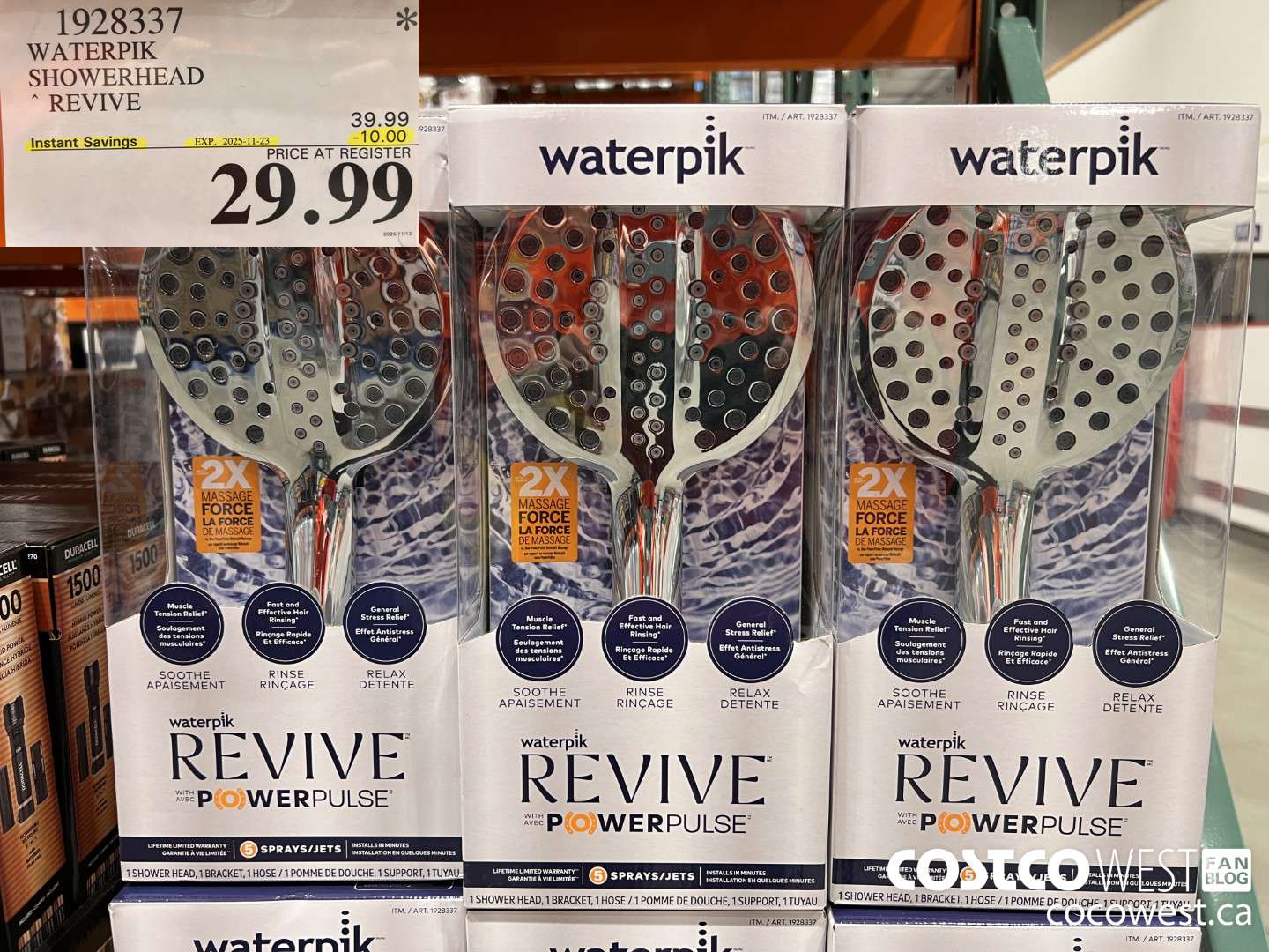 1928337 WATERPIK SHOWERHEAD REVIVE ($10.00 INSTANT SAVINGS EXPIRES ON 2025-11-23) $29.99