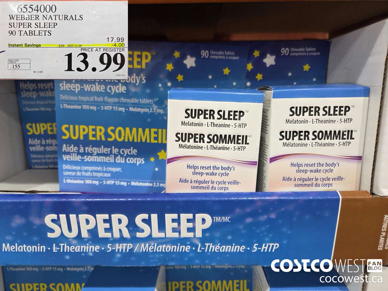 6554000 WEBBER NATURALS SUPER SLEEP 90 TABLETS ($4.00 INSTANT SAVINGS EXPIRES ON 2025-11-09) $13.99