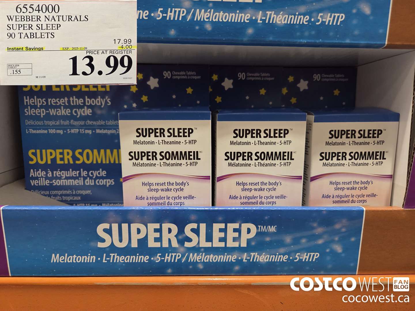 6554000 WEBBER NATURALS SUPER SLEEP 90 TABLETS ($4.00 INSTANT SAVINGS EXPIRES ON 2025-11-09) $13.99