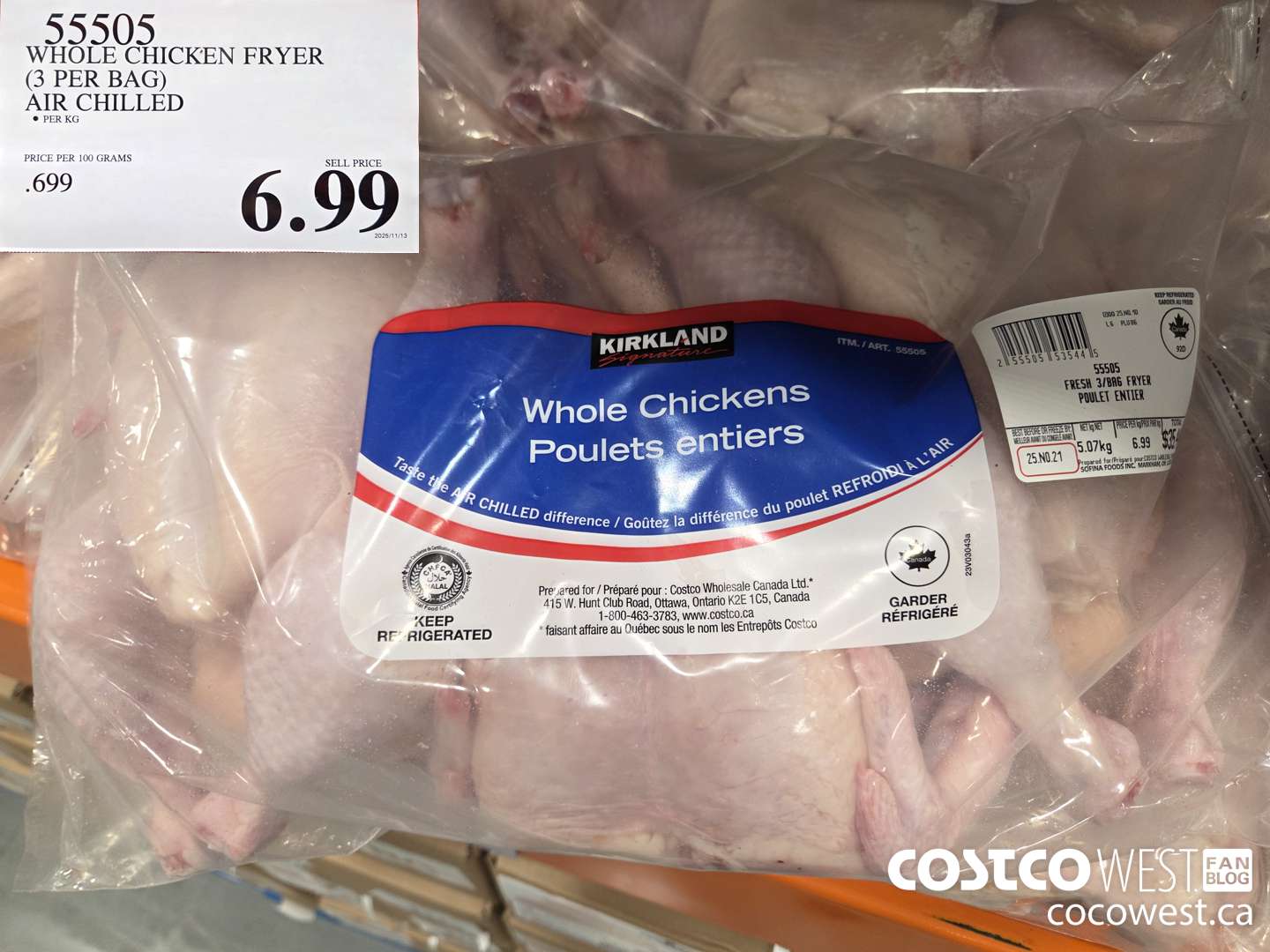55505 WHOLE CHICKEN FRYER (3 PER BAG) AIR CHILLED $6.99
