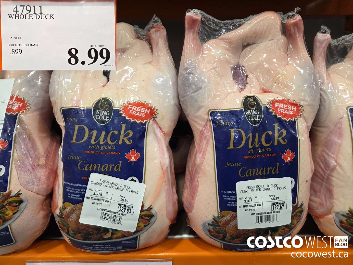 47911 WHOLE DUCK $8.99