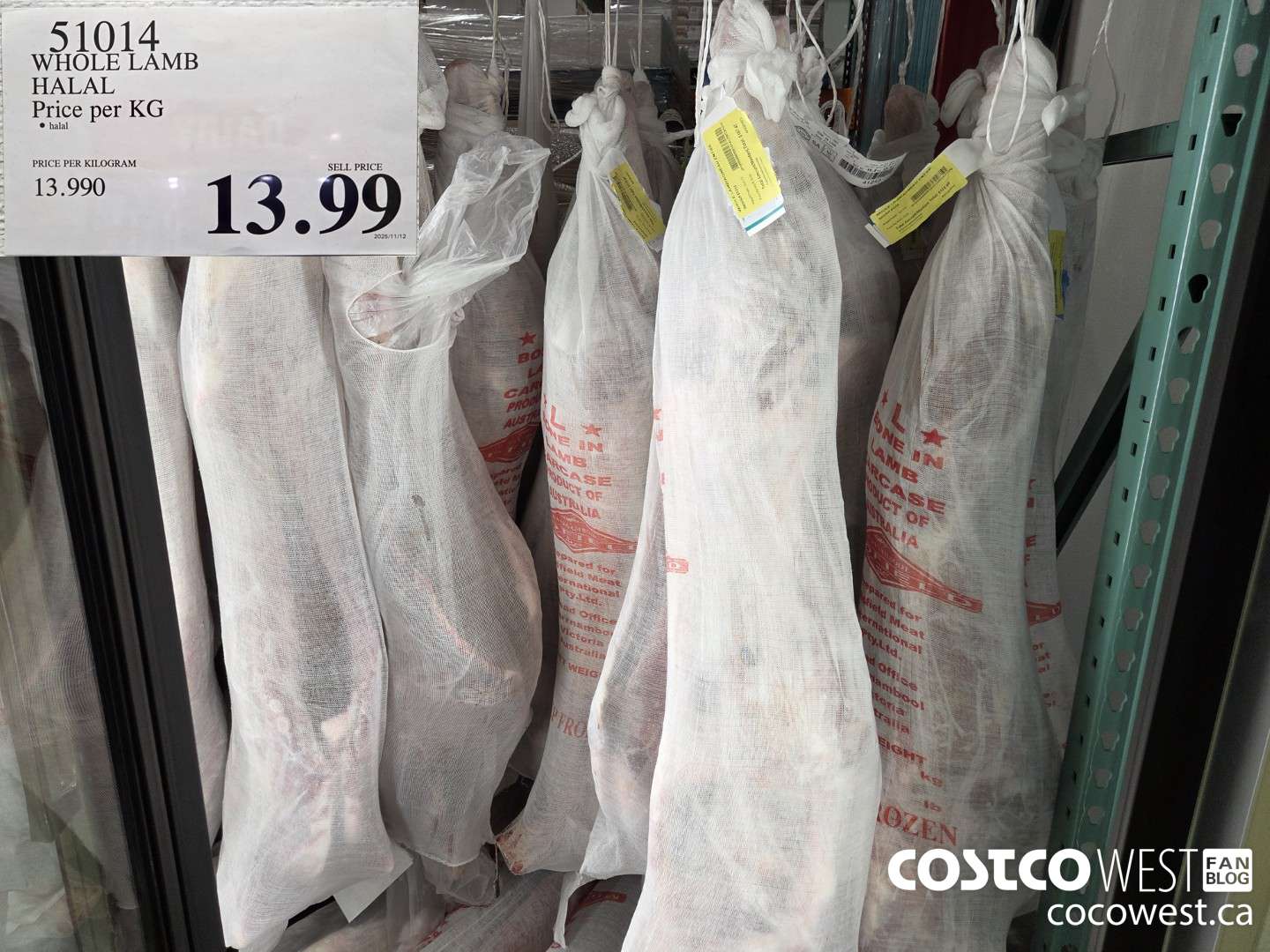 51014 WHOLE LAMB HALAL Price per KG $13.99