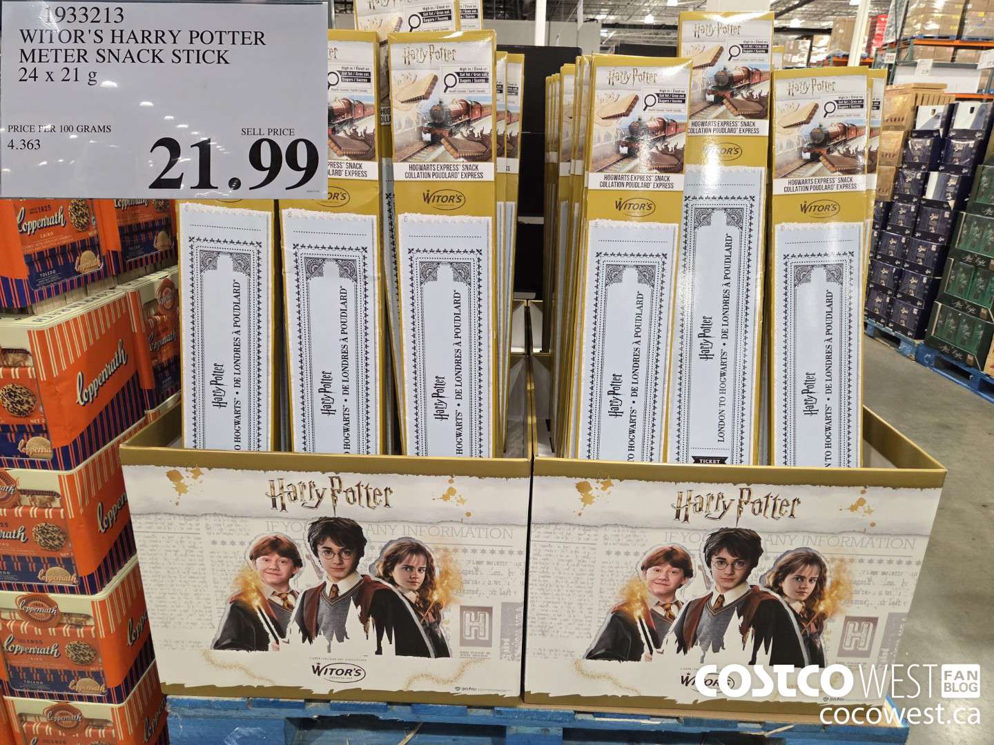 1933213 WITOR'S HARRY POTTER METER SNACK STICK 24 x 21 g $21.99
