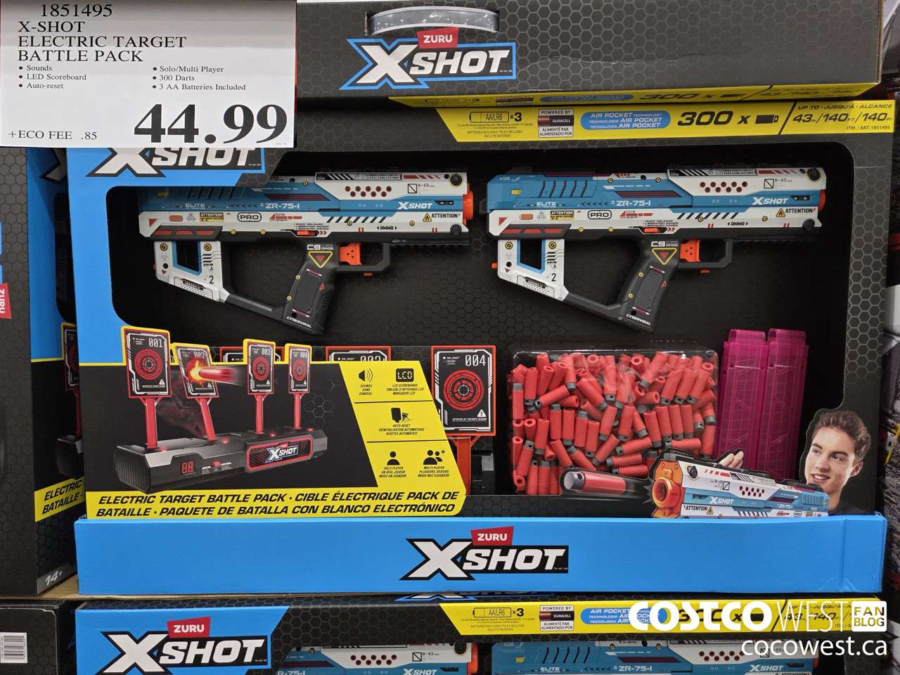 1851495 X-SHOT ELECTRIC TARGET BATTLE PACK $44.99